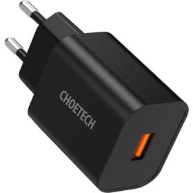 Choetech 18W 1000mAh Kablolu MFI Lisanslı Taşınabilir Siyah Şarj Cihazı
