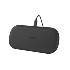 Choetech T535-S 10W Çift Cihaz Siyah Destekli 3A Hızlı Kablosuz Şarj Cihazı