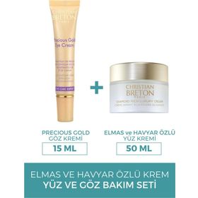 Christian Breton 50 ml Elmas Havyar Özlü Nemlendirici ve 15 ml Göz Kremi