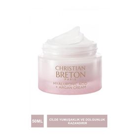 Christian Breton Hyaluronic Acid + Argan Cream 50 ml Nemlendiricili Yüz Kremi
