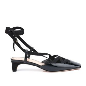 Christian Dior KCV048PGO-900 Siyah Rugan Kadın Topuklu Ayakkabı