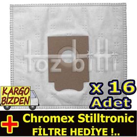 Chromex Stilltronic 16 Adet Süpürge Toz Torbası
