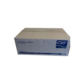 CHS 1 Koli 1000 Adet Lüks Sert Plastik Mika Kristal Bardak