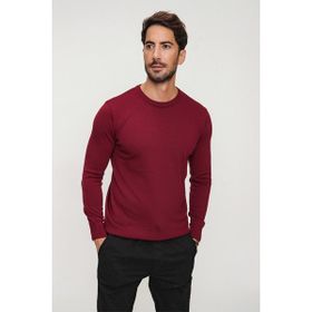 Chuba 20W150 Bisiklet Yaka Triko Bordo Erkek Kazak