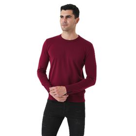 Chuba 20W150 Bisiklet Yaka Triko Bordo Erkek Kazak