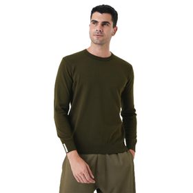 Chuba 20W150 Bisiklet Yaka Triko Haki Erkek Kazak