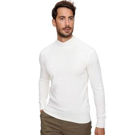 Chuba 20W153 Ekru Erkek Triko Kazak