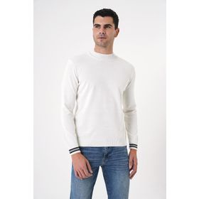Chuba 20W153 Ekru Erkek Triko Kazak