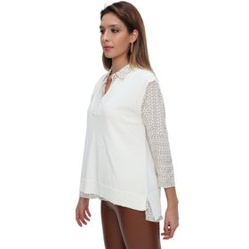Chuba 21W124 Ekru Kadın Süveter