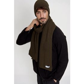 Chuba 22W850 Haki Selanik Örgü Triko Atkı Bere Takımı