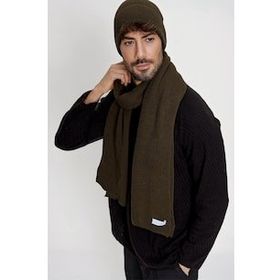 Chuba 22W850 Haki Selanik Örgü Triko Atkı Bere Takımı