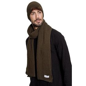 Chuba 22W850 Haki Selanik Örgü Triko Atkı Bere Takımı