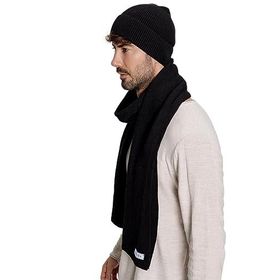 Chuba 22W850 Siyah Selanik Örgü Triko Atkı Bere Takımı