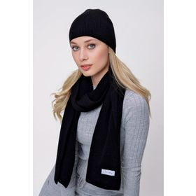Chuba 22WK270 Siyah Kadın Atkı ve Bere Takımı