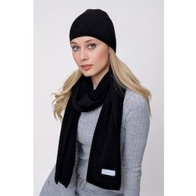 Chuba 22WK270 Siyah Kadın Atkı ve Bere Takımı