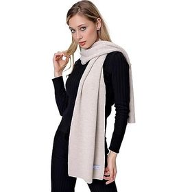 Chuba 22WK271 Kadın Selanik Triko Bej Atkı