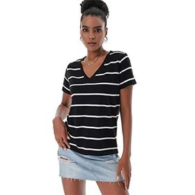 Chuba 23S1007 Siyah Beyaz Kadın T-shirt