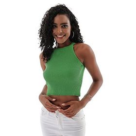 Chuba 23S1008 Yeşil Kadın Crop Bluz