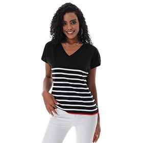 Chuba 23S1009 Siyah Beyaz Kadın T-shirt