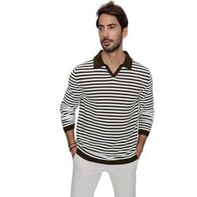 Chuba 23W203 Haki Polo Yaka Triko Erkek Kazak