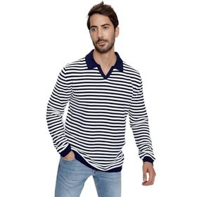 Chuba 23W203 Lacivert Polo Yaka Triko Erkek Kazak