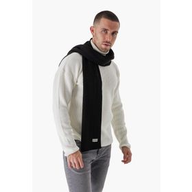 Chuba 23W502 Siyah Saç Örgü Erkek Atkı