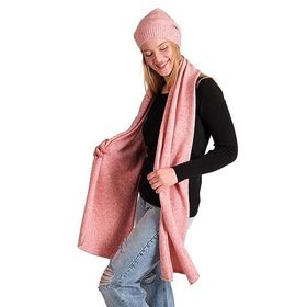 Chuba 23W505 Pembe Melanj Yumuşak Tuşe Kadın Atkı Bere Takımı