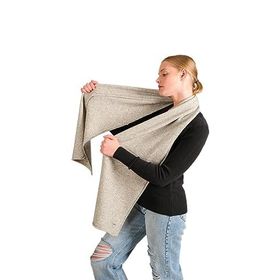 Chuba 23W506 Gri Melanj Yumuşak Tuşe Kadın Atkı