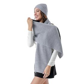 Chuba 24W132 Gri Kadın Atkı Bere Takımı