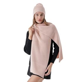 Chuba 24W132 Pudra Kadın Atkı Bere Takımı