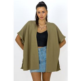 Chuba 24W149 Haki Kadın Panço