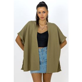 Chuba 24W149 Haki Kadın Panço
