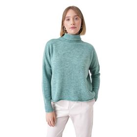 Chuba 25W3014 Mint Oversize Balıkçı Yaka Triko Kadın Kazak