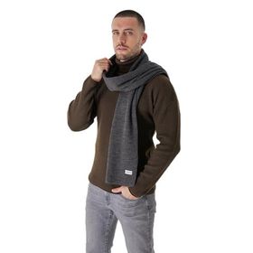 Chuba Antrasit 22W853 Erkek Selanik Örgü Triko Atkı
