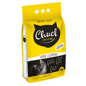 Chuck 10 lt Parfümsüz İnce Bentonit Kedi Kumu