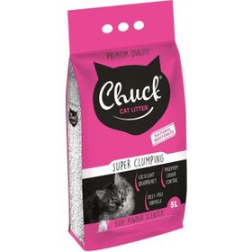 Chuck 5 lt Bebek Pudrası Kokulu Ince Taneli Bentonit Kedi Kumu