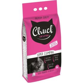 Chuck 5 lt Bebek Pudrası Kokulu Ince Taneli Bentonit Kedi Kumu