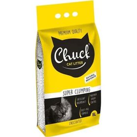Chuck 5 lt Kokusuz Naturel Ince Taneli Bentonit Kedi Kumu