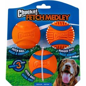 Chuckit Fetch Medley 3'lü Köpek Oyun Topu