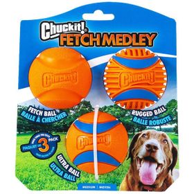 Chuckit Fetch Medley 3'lü Köpek Oyun Topu