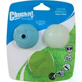 Chuckit Fetch Medley Gen 2 3'lü Küçük Köpek Oyun Topu