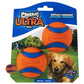 Chuckit Ultra Ball Orta Turuncu 2'li Köpek Oyun Topu Oyuncağı