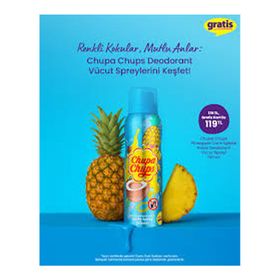 Chupa Chups Pineapple Coco Splash 150 ml Kadın Body Sprey Deodorant