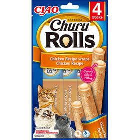 Ciao 10 gr 4'lü Churu Rolls Tavuk Sargılı Ödül Maması