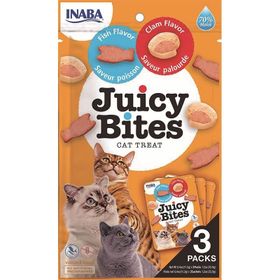 Ciao 11.3 gr 3 Adet Juicy Bites Balıklı ve İsteridyeli Kedi Ödül Maması