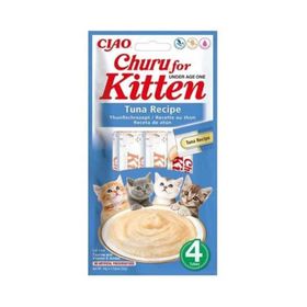 Ciao 14 gr 4 Adet Churu Yavru Kediler için Tuna Balıklı Krema Ödül Maması