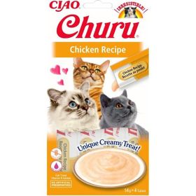 Ciao 14 gr 4'lü Churu Cream Tavuklu Sıvı Ödül Maması