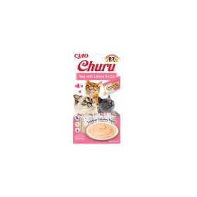 Ciao 14 gr 4'lü Churu Cream Ton Balıklı ve Somonlu Sıvı Ödül Maması