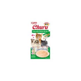Ciao 14 gr 4'lü Churu Cream Ton Balıklı ve Tavuklu Sıvı Ödül Maması