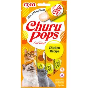 Ciao 15 gr 4'lü Churu Pops Tavuklu Sıvı Ödül Maması